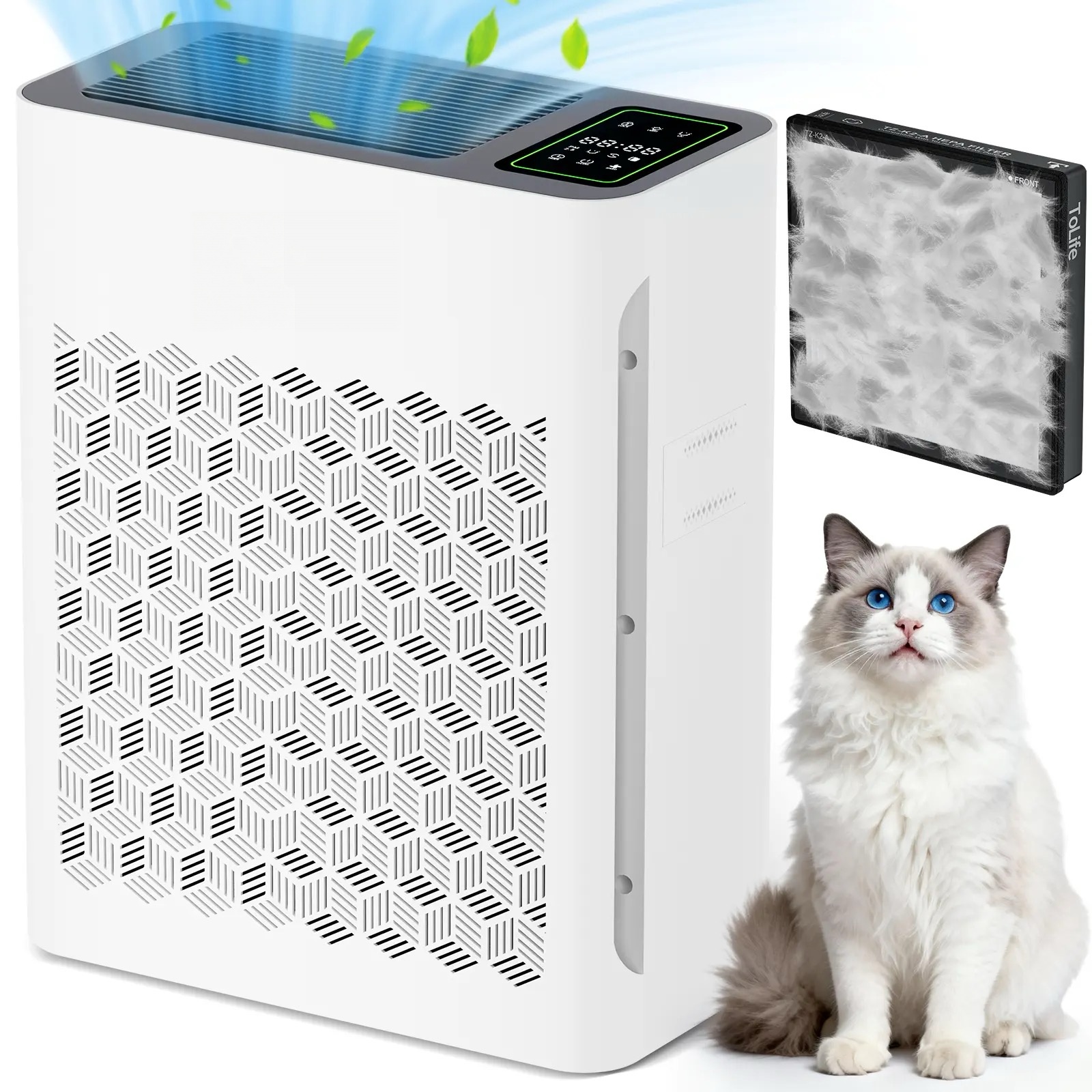 Air Purifier for Large Rooms. PM 2.5 Display